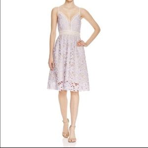 Aqua Lavender Lace Dress, Size Small